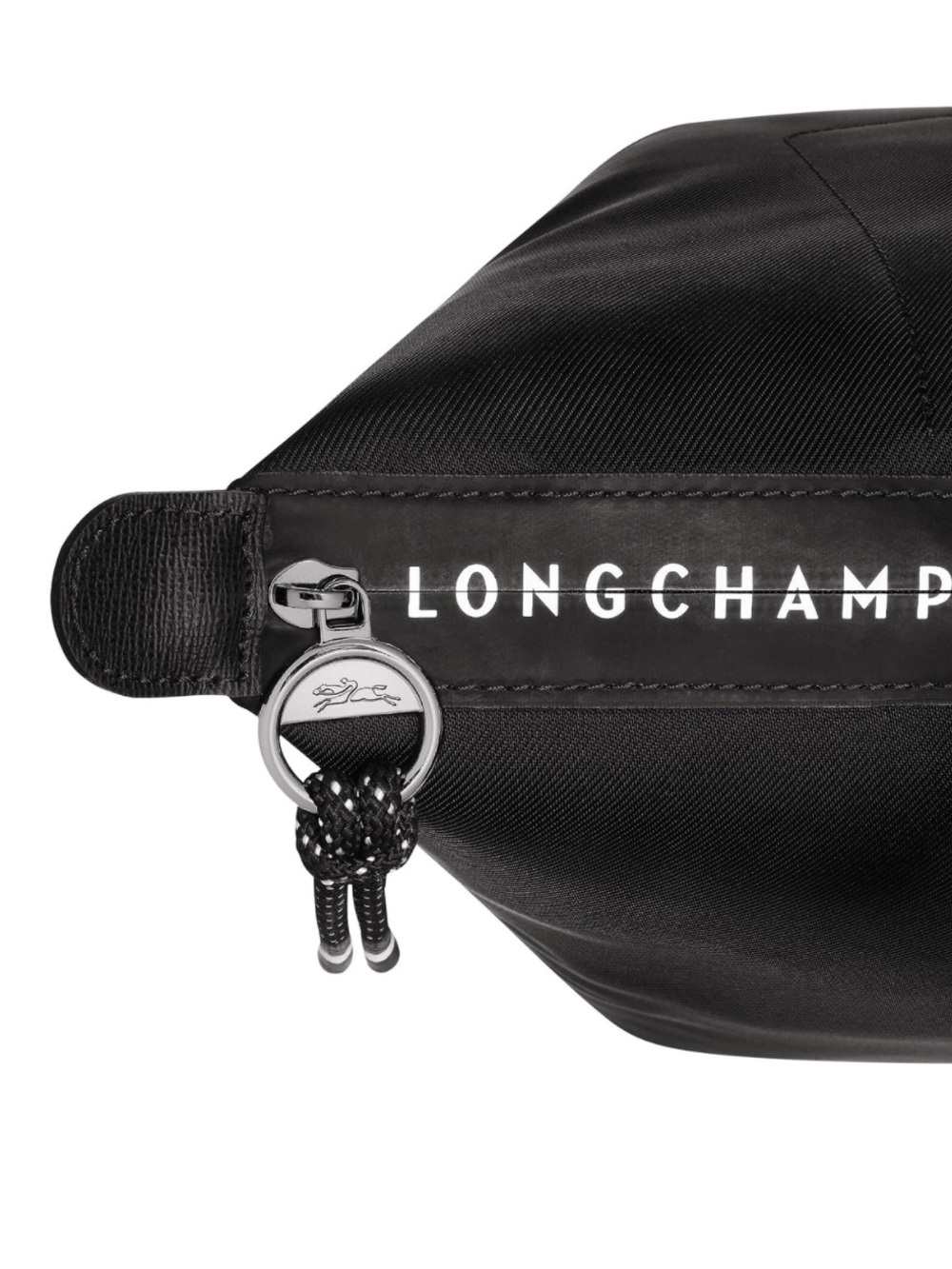 Longchamp Black Nylon Tote with Leather Handles - Picture 5 of 10